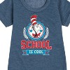 - Dr. Seuss - Cat in the Hat School Is Cool Graphic Short Sleeve Fleece Dress - 2 of 4