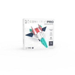 Connetix Magnetic Tiles Pro Constructor Building Blocks - 70pc - 1 of 4