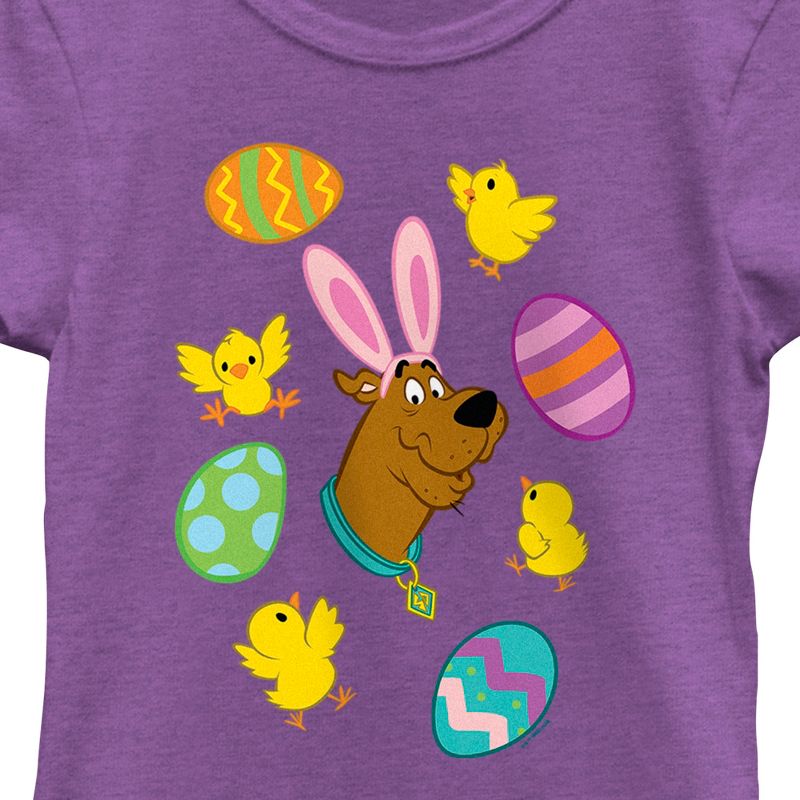 Girl's Scooby Doo Bunny Ears Scooby T-Shirt, 2 of 4