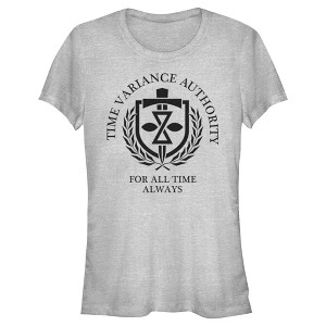 Juniors Womens Marvel Loki Time Variance Authority For All Time T-Shirt - 1 of 4