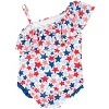 RuffleButts Girls One Shoulder Ruffle One Piece - 2 of 4