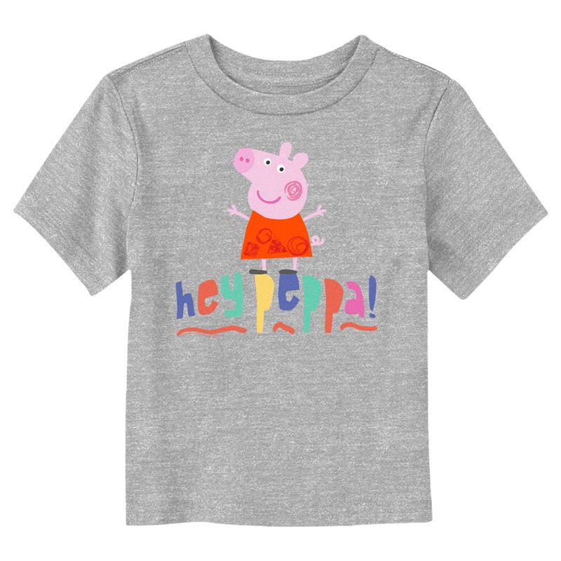 Toddler's Peppa Pig Hey Peppa Cartoon Portrait T-Shirt, 1 of 4