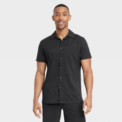 Men's Lightweight ¼ Zippered Athletic Top - All In Motion™ Black S