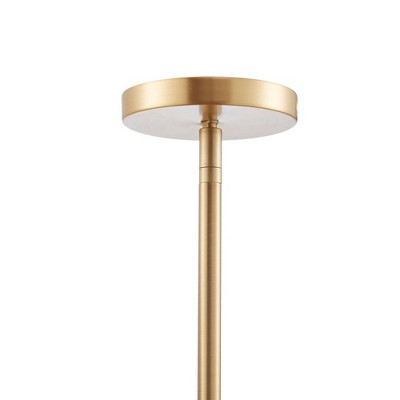 Isla Capiz Shell Elegance Chandelier with Gold Accents