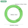 Unique Bargains Metal Spring O Rings Zinc Alloy Durable Multipurpose Lightweight Buckle 5/8 Inch - 3 of 4