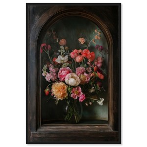 Art Remedy Fleeting Elegance Gothic Floral Art  Framed - 1 of 4