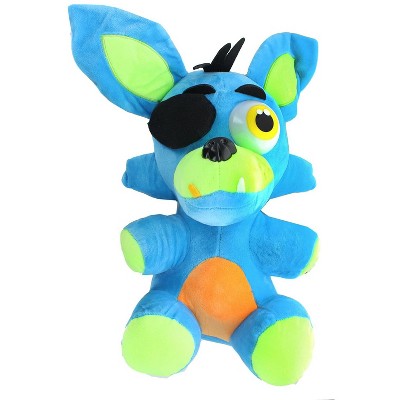 Chucks Toys Five Nights at Freddys 14 Inch Plush | Neon Blue Foxy