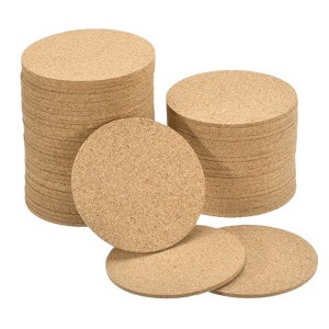Unique Bargains Soft Thickened Cork Temperature-Resistant Tableware Coasters - 1 of 4