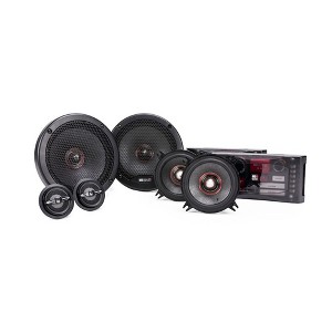 MB Quart PS1-316 Premium 6.5 Inch 400 Watt 4 Ohms 3 Way Component Network Control Mobile Speaker Car Audio System, 2 Speakers, Grills Included, Black - 1 of 4