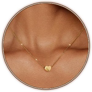 Bubble Initial Necklace: Personalized Layered Letter Pendant In Gold/Silver, Dainty Stackable Choker, Cute Teen Girl Gift - 1 of 4