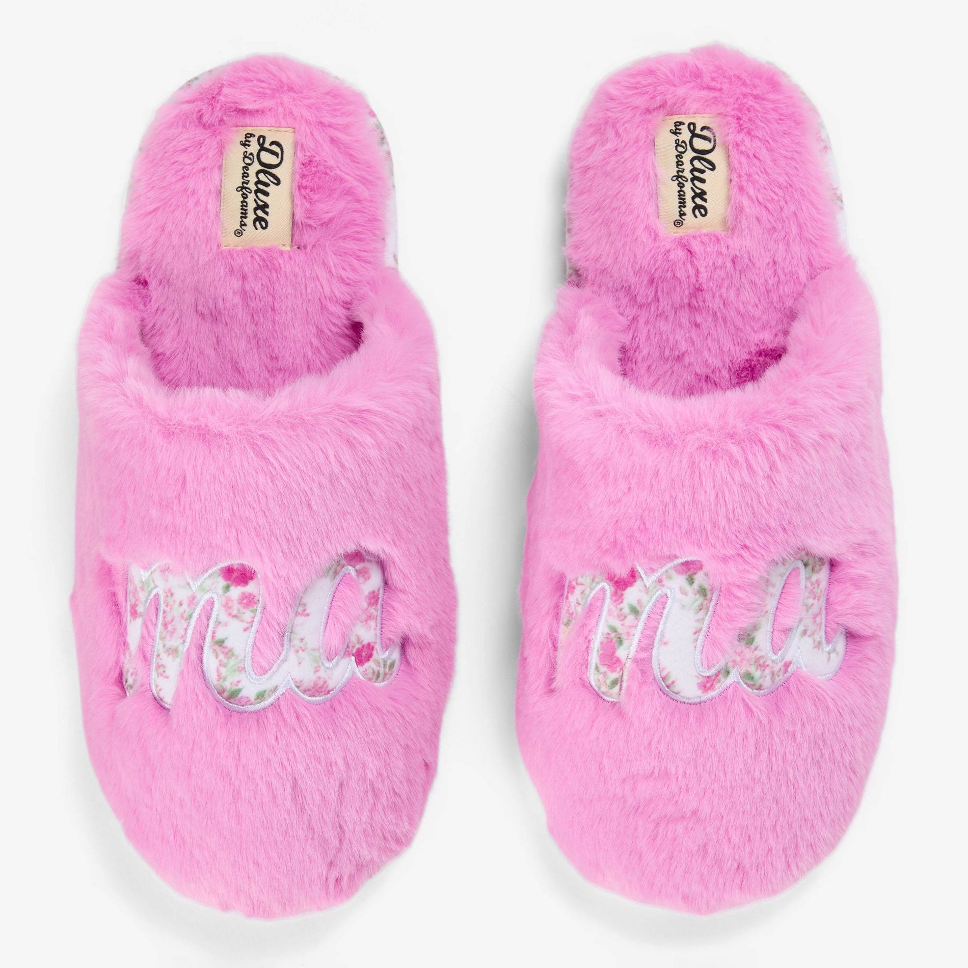 dluxe by Dearfoams Women's Mother's Day Scuff Slides - Pink