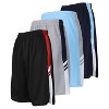 Galaxy By Harvic Men's Moisture Wicking Mesh Shorts With Side Trim Design - 2 of 2