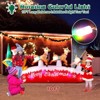 Itopfox 10ft Inflatable Santa Sleigh with 3 Reindeer Built in LED Lights Outdoor Christmas Decoration 1 Piece for Yard Lawn Holiday - 2 of 4