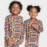 Black History Month Toddler Nkabom Crewneck Pullover Sweater - Blue Abstract