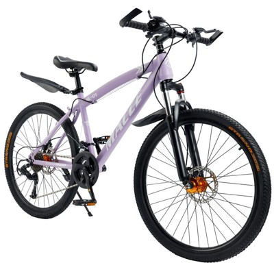 Topteng 26" Mountain Bike 27-Speed Double Disc Brake Suspension Fork MTB for Adults