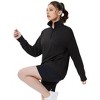 Coolmee Women's Half Zip Quilted Sweatshirts Long Sleeve Pullover Tops Casual Fashion Fall Tops - 2 of 4