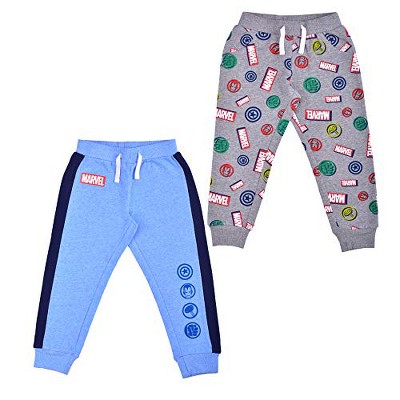 Marvel Boy's Avengers Graphic Print Jogger Pants With Drawstring ...