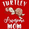 Men's Design By Humans Turtley Awesome Mom Turtle with Flower By animalshop Tank Top - 2 of 2
