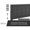 DeCoro Mornington Upholstered 2.0 Platform Full Size Frame and Headboard - 3 of 4