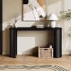 Dexmalle Mirod Vintage Console Table with Beaded Trim and Reversible Curved Legs - 2 of 4