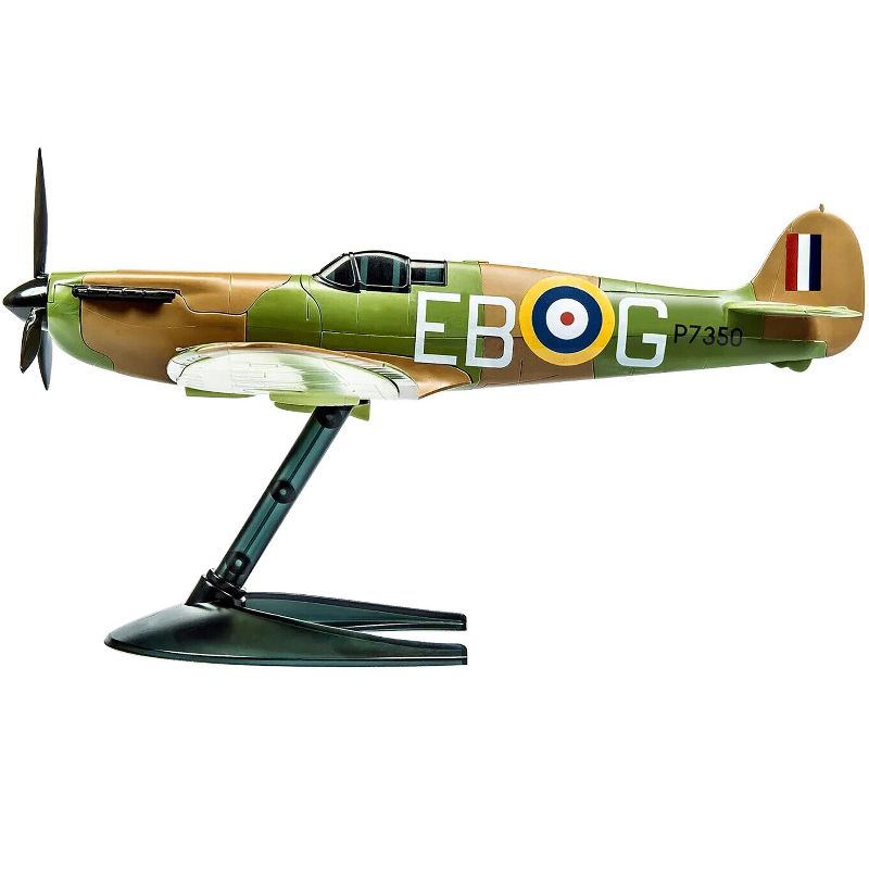 Skill 1 Model Kit Spitfire Snap Together Painted Plastic Model Airplane Kit by Airfix Quickbuild, 2 of 7