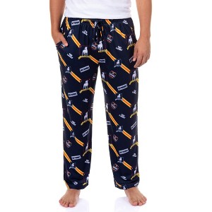 Ted Lasso AFC Richmond Pajama Pants Men's Allover Logo Loungewear Bottoms - 1 of 4