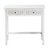 Baxton Studio Yelena Classic and Traditional White Finished Wood 2-Drawer Console Table - 4 of 4