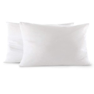 Cheer Collection Set of 2 White Throw Pillows - 1 of 4