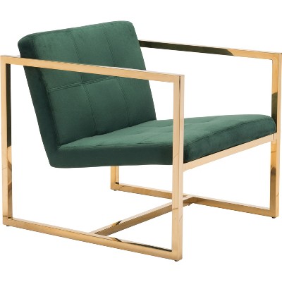 target green velvet chair