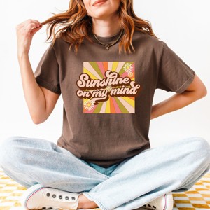 Simply Sage Market Retro Sunshine On My Mind Garment Dyed Tee - 1 of 4