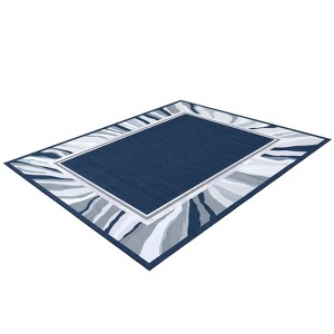 COZONY Washable Border Area Rug, Non Slip Soft Farmhouse Carpet for Living Room Bedroom Dining Room - 1 of 4