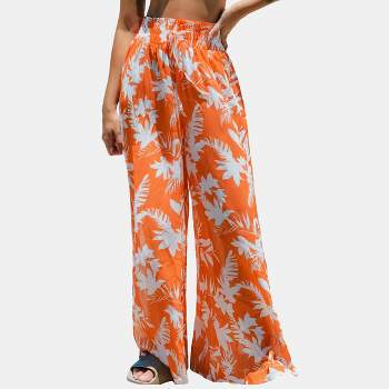 Women's Smoked Wide Lege Cover Up Pants - Cupshe