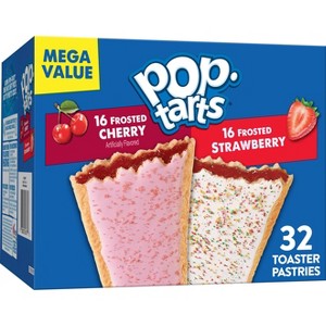 Pop-Tarts Frosted Cherry and Frosted Strawberry Pastry Variety Pack - 32ct / 54.1oz - 1 of 4