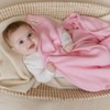 Bleu La La , 100% Luxury Organic Cotton Ribbed Baby Swaddle Blanket for Newborn and Infant Boys and Girls - 2 of 4