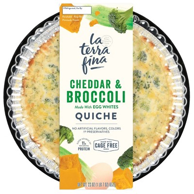 La Terra Fina Cheddar and Broccoli Quiche - 23oz