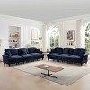 Modular Mid-Century Sectional Sofa, 6-Seater Couch with Flared Arms with Removable Skirt, Upholstered Chenille Sofa with Cushion-Coolbibila - 2 of 4