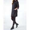 Women's Oversized Cowl Neck Dress - TooFan - 2 of 2