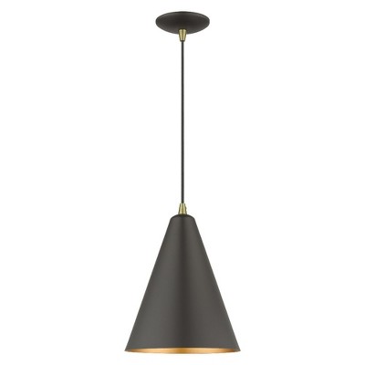 Livex Lighting Dulce 1 - Light Pendant in  Bronze/Antique Brass