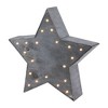 Northlight Lighted 5 Point Star Christmas Decoration - 9.75" - Gray - 2 of 4