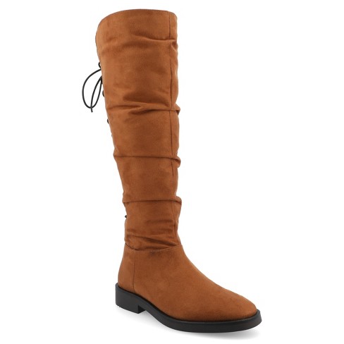 Women's boots with stretch on sale calf