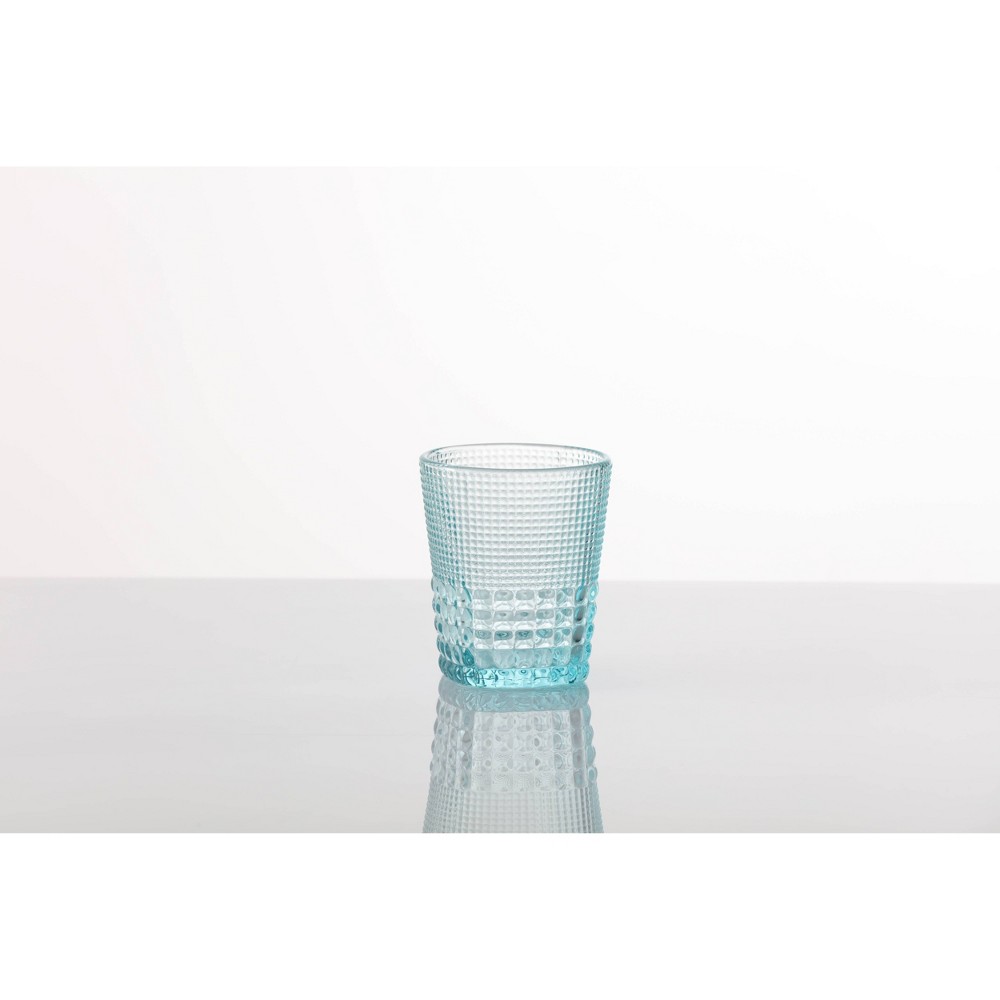 Photos - Glass 11.5oz 6pk Crystal Malcolm Double Old Fashion Glasses Light Blue - Fortess
