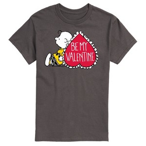 Men's - Peanuts - Be My Valentine Short Sleeve Graphic T-Shirt - 1 of 4