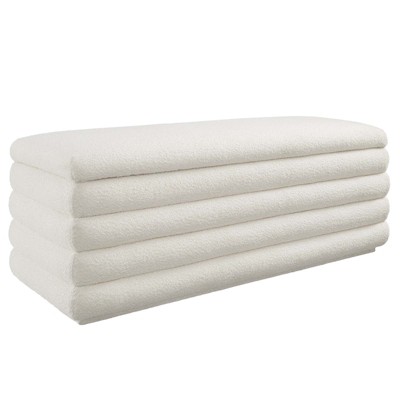 Modway Mezzo Boucle Upholstered Storage Bench