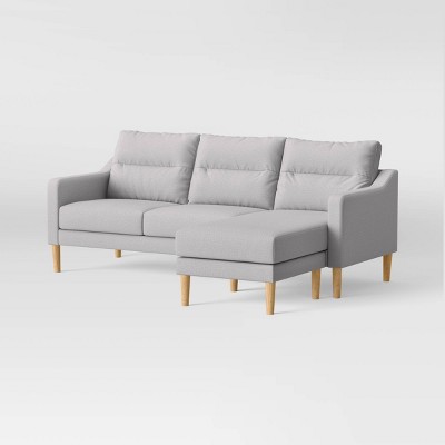 Caspian Upholstered Curved Arms Sectional Sofa White and Black – Midtown  Outlet Home Furnishings