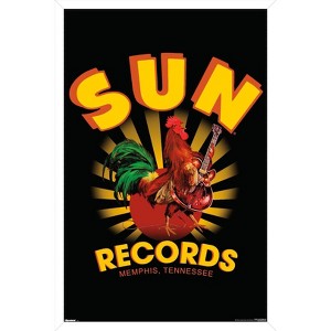 Trends International Sun Records - Rockin' Rooster Framed Wall Poster Prints - 1 of 4