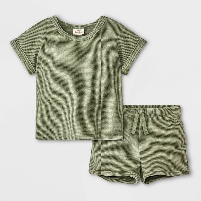 Baby Waffle Top & Bottom Set - Cat & Jack™