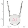 Black Bow Jewelry Sterling Silver Delta Gamma Greek Life Necklace 18 Inch - 2 of 4