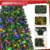 7.5ft Pre-Lit Artificial Christmas Tree W/1450 Branch Tips & 400 Multicolored LED Lights - 2 of 4