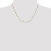 Black Bow Jewelry 0.65mm 14k Yellow Gold Diamond Cut Spiga Chain Necklace - 3 of 4