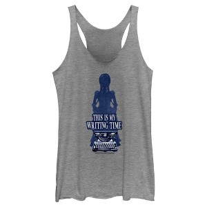 Women's Wednesday This is My Writing Time Racerback Tank Top - 1 of 4
